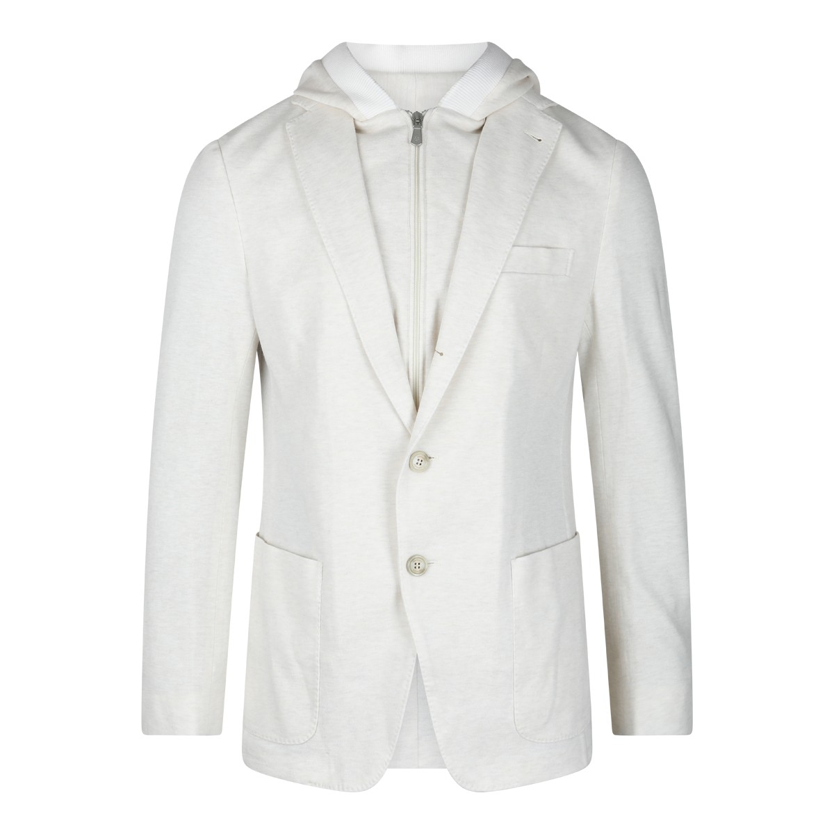 WHITE WOOL BLAZER