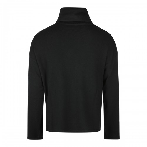 BLACK WOOL KNITWEAR