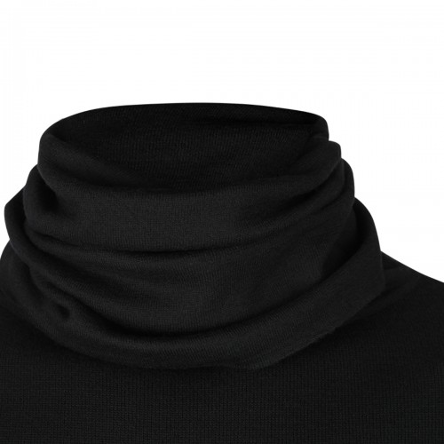 BLACK WOOL KNITWEAR