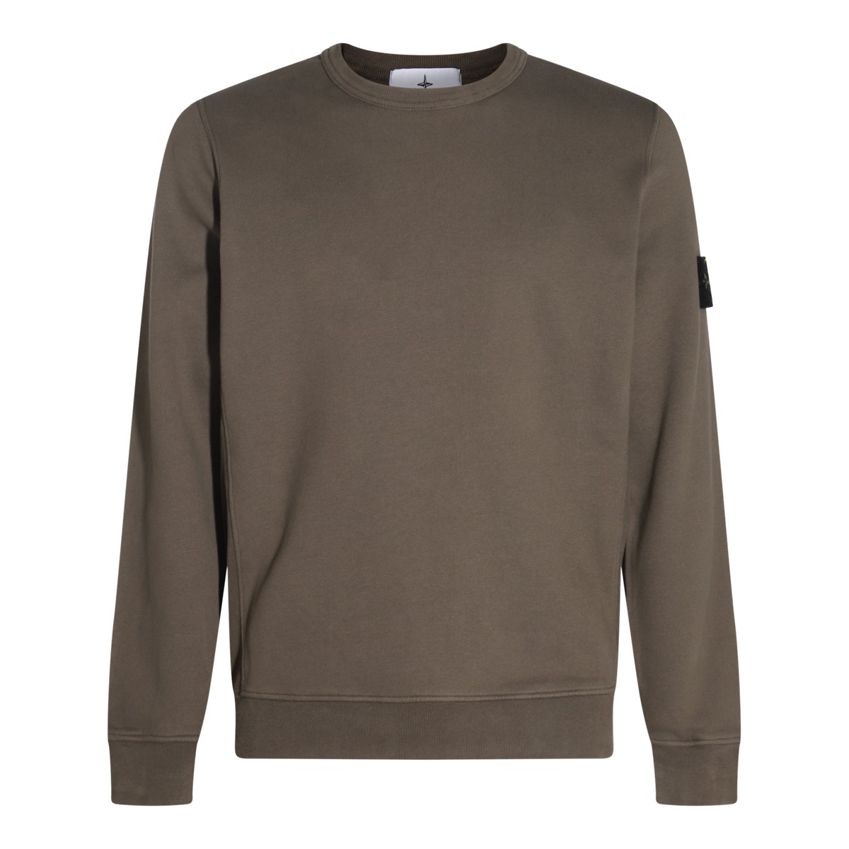 BEIGE COTTON SWEATSHIRT