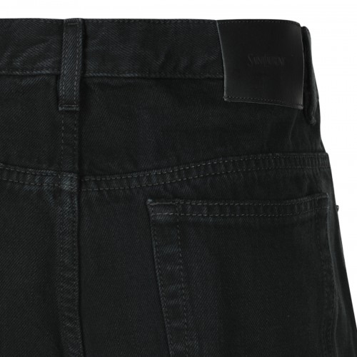 BLACK COTTON JEANS