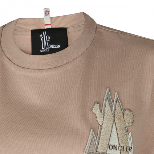 BEIGE COTTON T-SHIRT