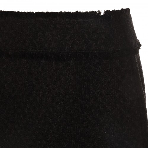 BLACK WOOL SKIRT