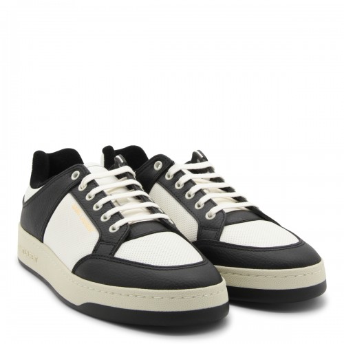 COFFE AND WHITE LEATHER SL/61 SNEAKERS