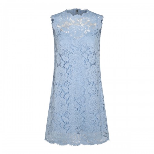 LIGHT BLUE VISCOSE DRESS