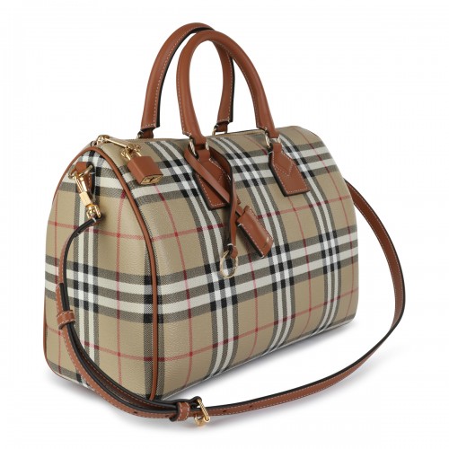 BROWN TOP HANDLE BAG