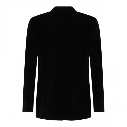 BLACK COTTON BLAZER