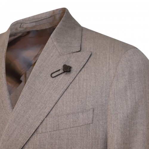 BEIGE WOOL SUITS