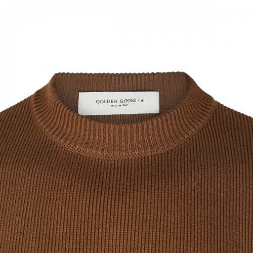 BROWN COTTON KNITWEAR