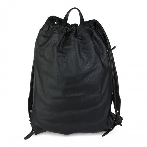 BLACK LEATHER BACKPACK