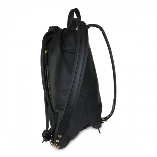 BLACK LEATHER BACKPACK