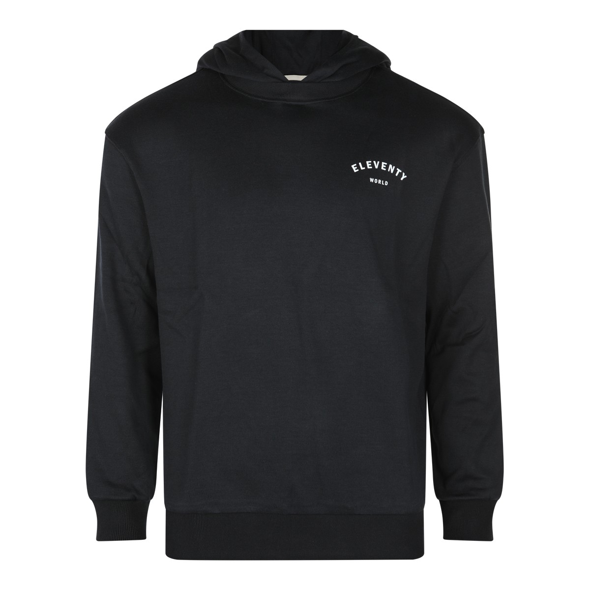 BLACK COTTON SWEATSHIRT