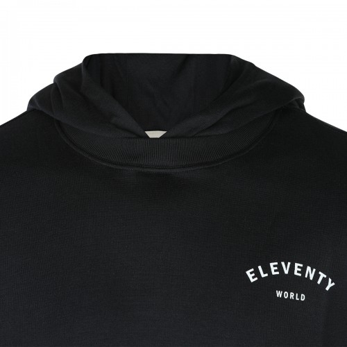 BLACK COTTON SWEATSHIRT