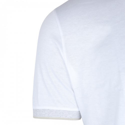 WHITE COTTON T-SHIRT