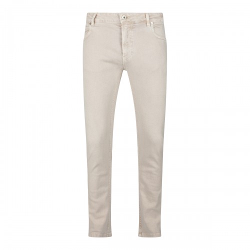 BEIGE COTTON JEANS