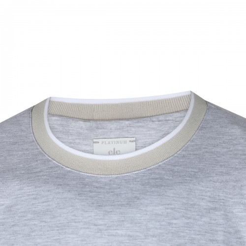 GREY COTTON T-SHIRT