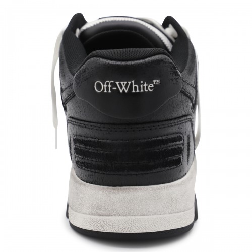 WHITE AND BLACK OUT OF OFFICE SNEAKERS