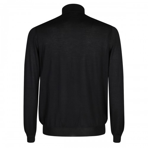 BLACK WOOL KNITWEAR