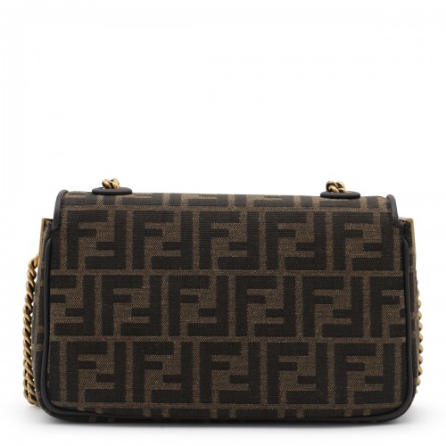 Fendi bag black and brown hotsell