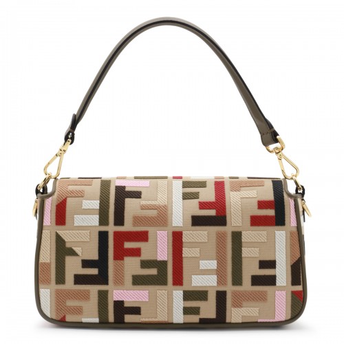 MULTICOLOR LEATHER BAGUETTE SHOULDER BAG