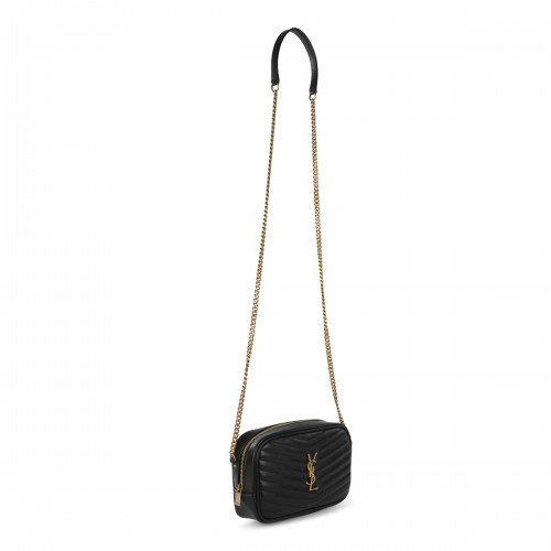 BLACK MINI LOU CROSSBODY BAG