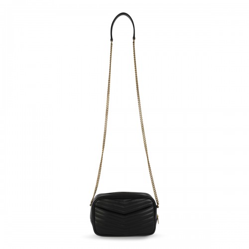 BLACK MINI LOU CROSSBODY BAG