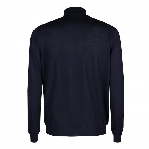 BLUE WOOL KNITWEAR