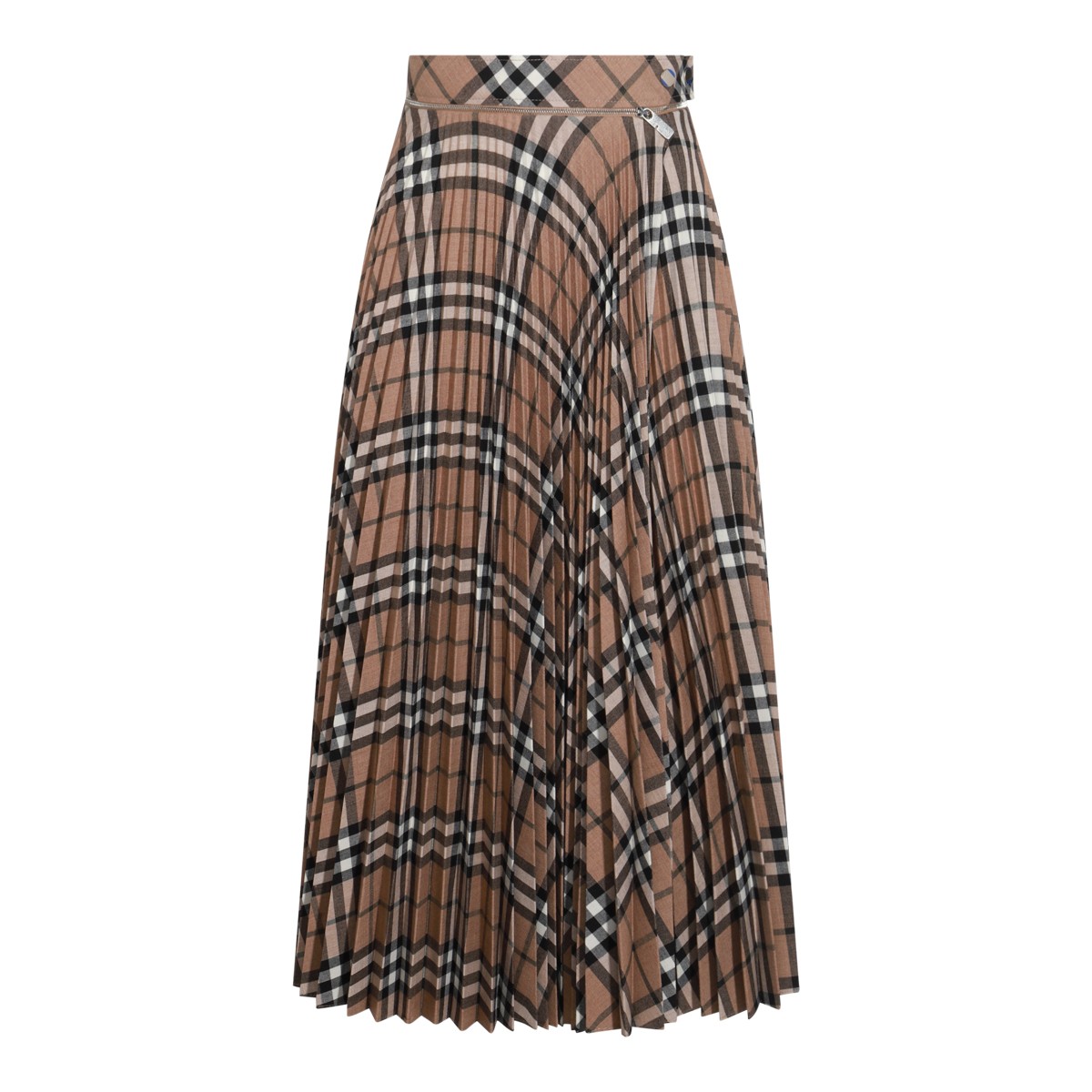 BEIGE WOOL SKIRT