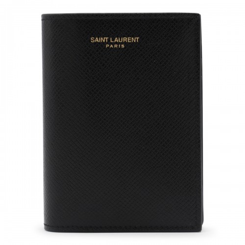 BLACK LEATHER CARD HOLDER