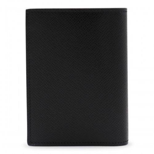 BLACK LEATHER CARD HOLDER