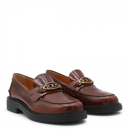 BROWN LEATHER LOAFERS