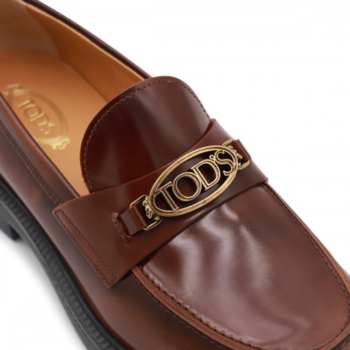 BROWN LEATHER LOAFERS