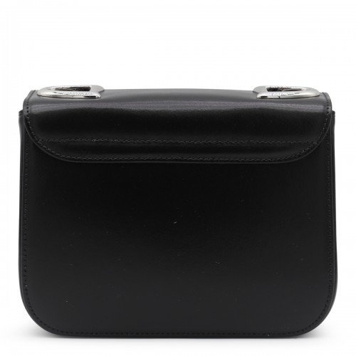 BLACK LEATHER SHOULDER BAG