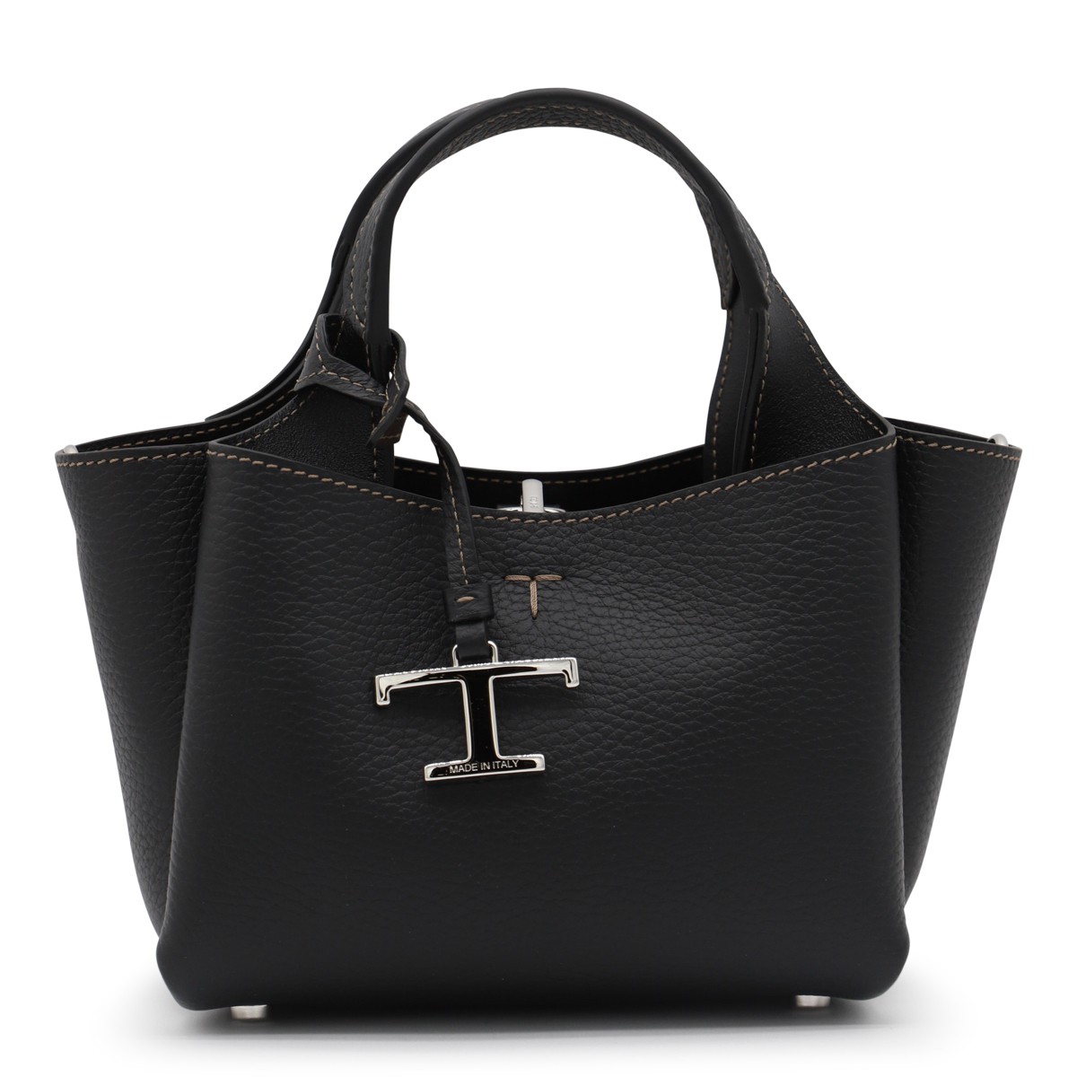 BLACK LEATHER TOTES