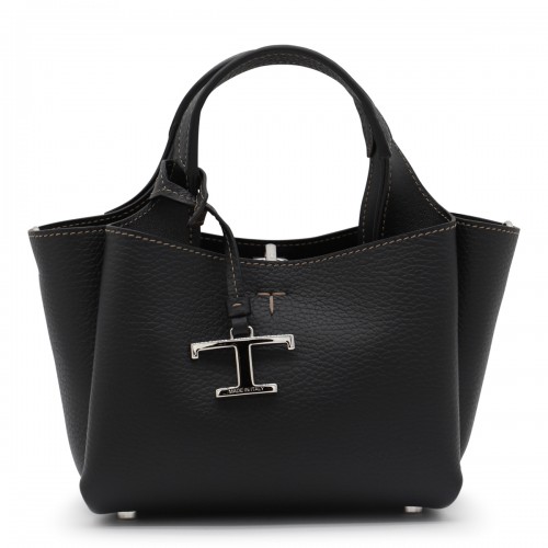 BLACK LEATHER TOTES