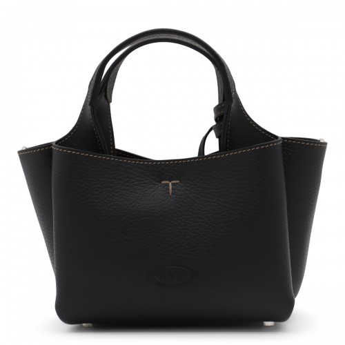 BLACK LEATHER TOTES