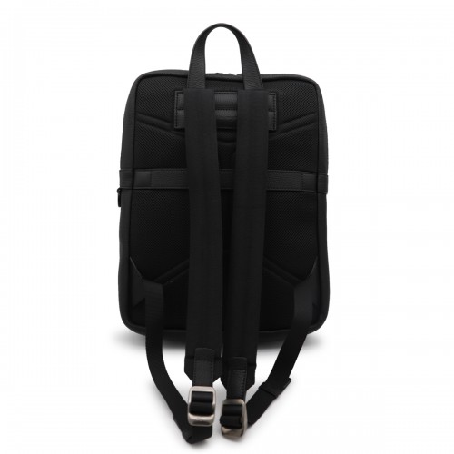 BLACK LEATHER BACKPACK