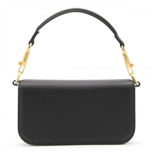 BLACK LEATHER SMALL LOCO' SHOULDER BAG