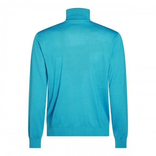 LIGHT BLUE WOOL KNITWEAR 2