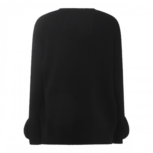 BLACK WOOL KNITWEAR