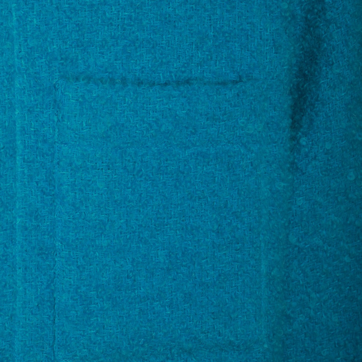 BLUE WOOL DOWN JACKET