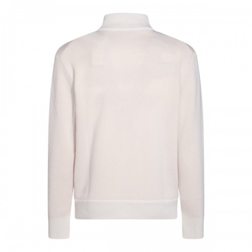 WHITE WOOL KNITWEAR