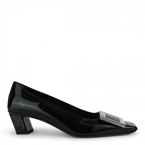 BLACK LEATHER BELLE VIVIER PUMPS