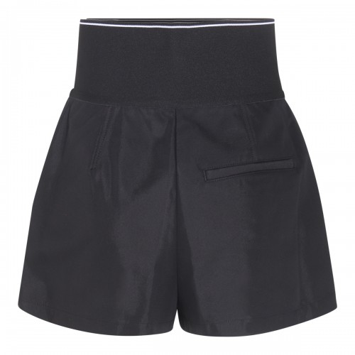 BLACK COTTON SHORTS