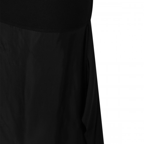 BLACK WOOL SKIRT