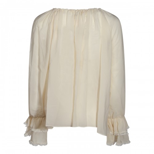 IVORY SILK SHIRT