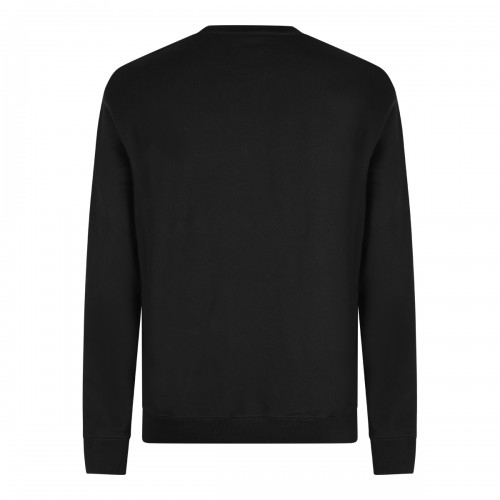 BLACK COTTON SWEATSHIRT