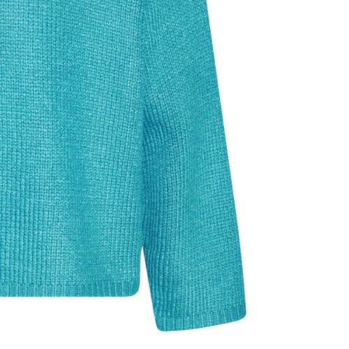 LIGHT BLUE SILK KNITWEAR