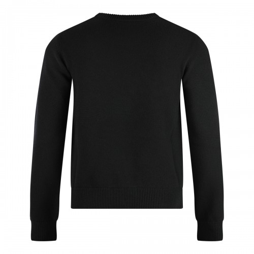 BLACK WOOL KNITWEAR