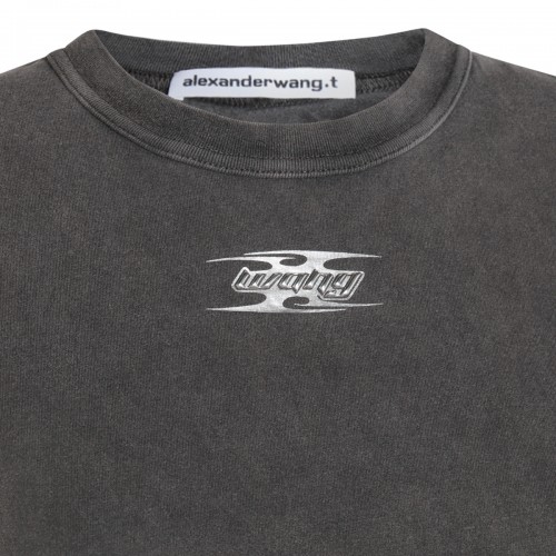 GREY COTTON T-SHIRT